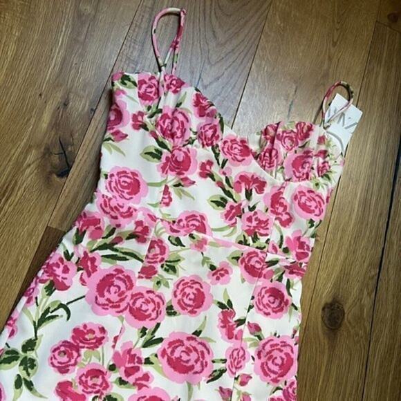 ZARA BLOGGER FAVE!!! Sweetheart Floral Mini Dress NWT - Picture 16 of 16